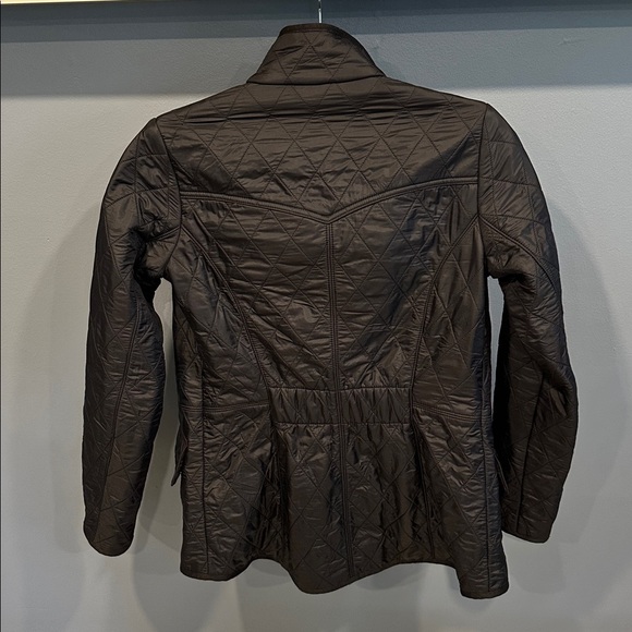 Barbour Cavalry Polarquilt Jacket Size 4 Black - Picture 7 of 8